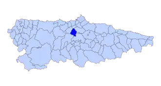 Kaart van Las Regueras