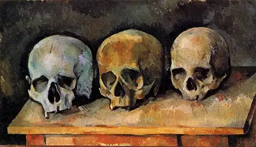 Nature-morte aux trois crânes, 1900, 34 × 60 cm, Detroit Institute of Arts