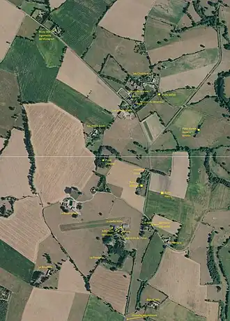 Actuele luchtfoto van het steenkoolmijngebied