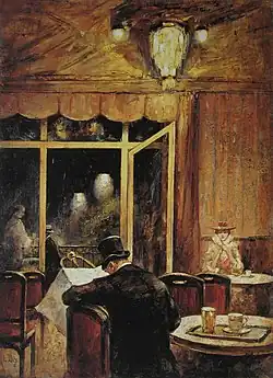 Avond in Café Bauer, 1898