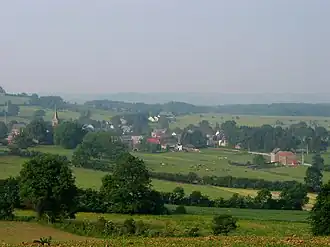 Uitzicht op het dorp