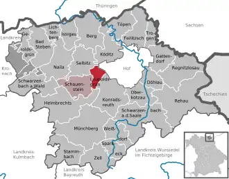 Kaart van Leupoldsgrün