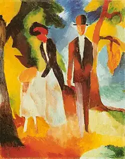 Leute am blauen See, 1913