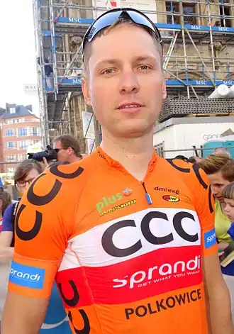 Matysiak bij vertrek Brabantse Pijl 2015.