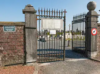 Toegang tot de begraafplaats