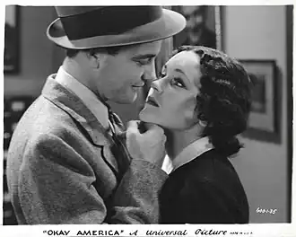 Lew Ayres en Maureen O'Sullivan in Okay, America!