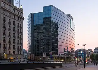 Het Lex-gebouw gezien vanaf het noorden