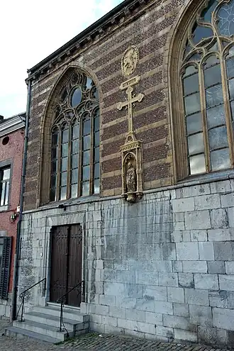 Speklagen zuidbeuk en beeld Sint-Servaas