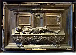 Epitaaf met ontbindend lijk (St-Ursulakerk, 1537)