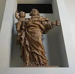 Beeld van Jean Delcour, thans in Grand Curtius