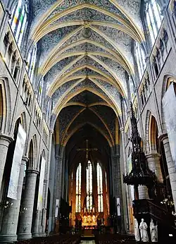 Gezicht naar het oostkoor