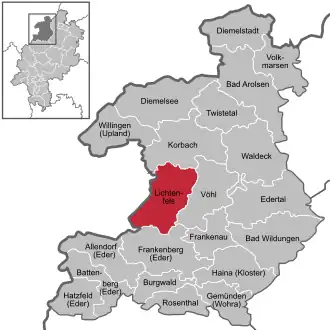 Kaart van Lichtenfels