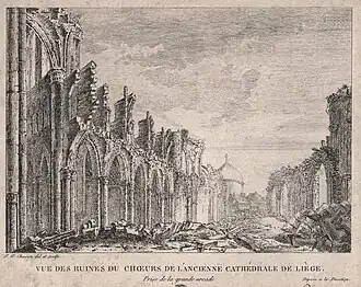 Gravure door Jean-Noël Chevron, begin 19e eeuw