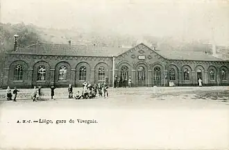 Het station in 1903