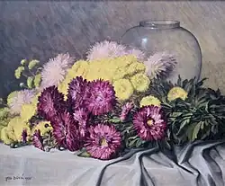 Liegende Chrysanthemen, 1955