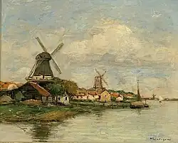 Molens aan een rivier