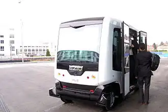 EZ10 op de campus van de EPFL in Lausanne, zomer 2015