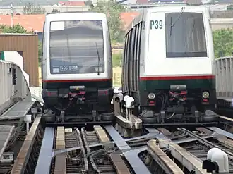 Type 208 en type 206 bij een wissel