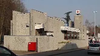 Ingang van station Mons Sarts