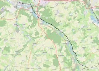 Spoorlijn Bayon - Neuves-Maisons op de kaart