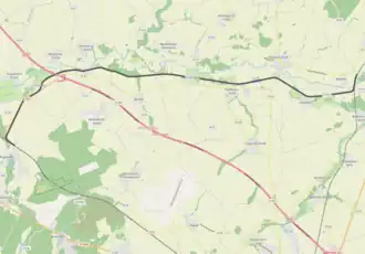 Spoorlijn Dercy-Mortiers - Versigny op de kaart