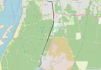 Spoorlijn La Teste - Cazaux-Lac op de kaart
