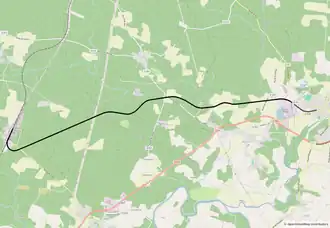 Spoorlijn Laluque - Tartas op de kaart