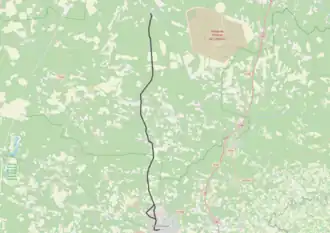 Spoorlijn Luxey - Mont-de-Marsan op de kaart