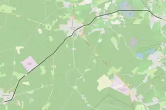 Spoorlijn Margaux - Sainte-Hélène op de kaart