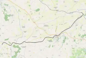 Spoorlijn Montsecret-Vassy - Les Maures op de kaart