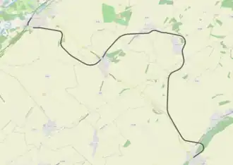 Spoorlijn Ribemont - La Ferté-Chevresis op de kaart