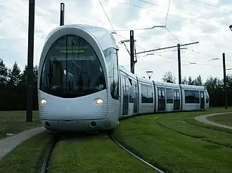 Citadis tram bij eindpunt Feyzin