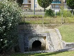 Tunnel gebruikt als vluchtroute tussen bezet en Vichy Frankrijk in Mont-de-Marsan.