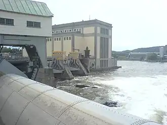 Zicht op de centrale