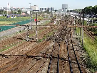 Locatie van het voormalige station