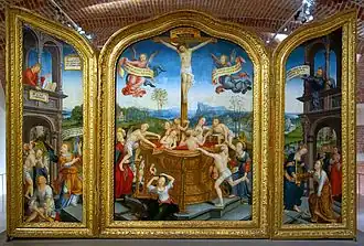 Triptiek van het mystieke bad