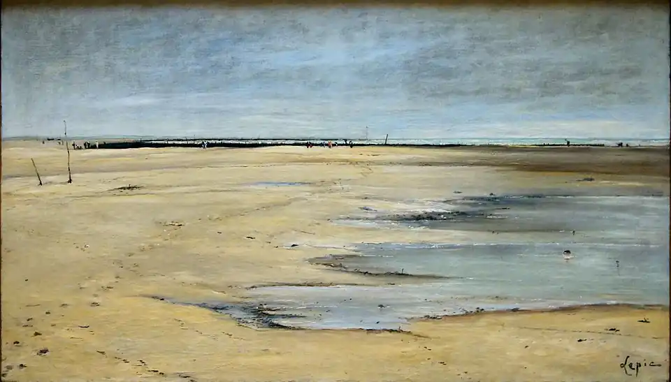 Het strand bij Berck (1876), Rijsel, Museum voor Schone Kunsten.
