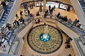 Fontein in het winkelcentrum