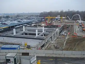 De bouwplaats in 2016