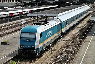 ALEX te Lindau Hauptbahnhof