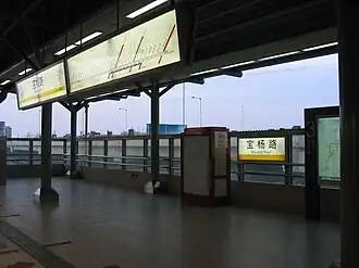 Perron van metrostation Baoyang Lu.