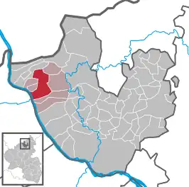 Kaart van Linz am Rhein