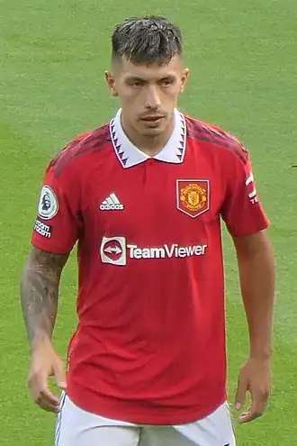 Martínez in 2022 als speler van Manchester United