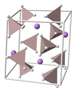 Kristalstructuur van lithium­aluminium­hydride