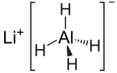 Structuurformule van lithium­aluminium­hydride