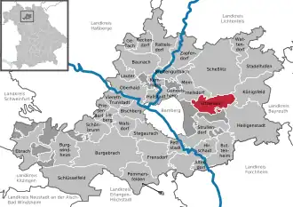 Kaart van Litzendorf