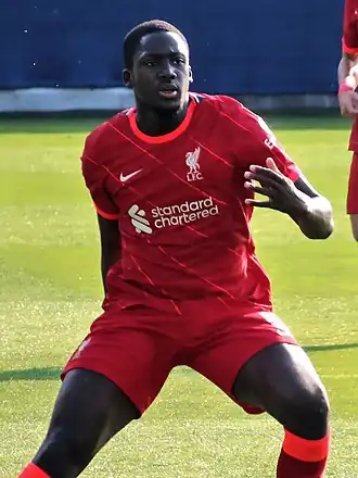 Konaté als speler van Liverpool FC in 2021