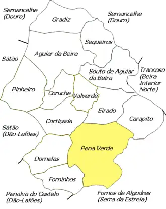 Kaart van Pena Verde