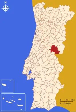 Locatie van Castelo Branco