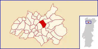 Kaart van Vila Chã do Marão